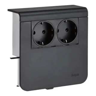 tehalit Geräteträger Steckdose 2-fach vorverdrahtet von tehalit