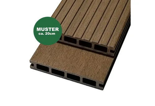 Produktbild Woodstore24 Terrassendielen WoodoRhodos WPC Diele für Terrasse und Balkon mit Clipsystem, (Bodenbelag Komplettset mit Unterkonstruktion, Clip-Befestigung, 2,4m L x 12cm B x 2cm Stärke, in grau, anthrazit oder braun), Holzoptik, Klicksystem, Außenbereich, Gastronomie geeignet, wetterfest