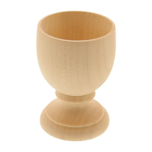 Eierbecher Eierhalter Eierständer - aus feinem Ahornholz H 6,5 x D 4,5 cm