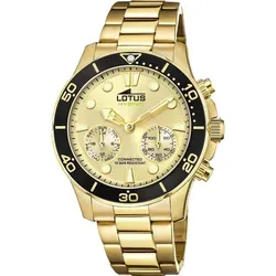 Lotus Connected Herrenuhr 18802/1 - Elegante Hybrid-Armbanduhr aus Edelstahl mit Bluetooth-Technologie, wasserdicht bis 10 bar und ausgestattet mit Bewegungserinnerungen sowie gefilterten Benachrichtigungen.