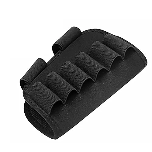 Gexgune Tactical 6 Round Shotgun Buttstock Munitionshalter 12/20 Ga Bullet Carrier Militärjagd Airsoft Rifle Butt Stock Cartridge Pouch