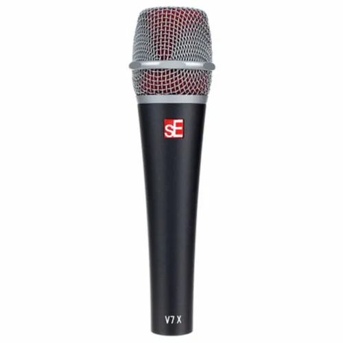SE Electronics V7 X Mikrofon - Dynamisches Instrumentenmikrofon mit robustem Metallgehäuse und Wegroll-Schutz; ideal für Live-Performances und Studioaufnahmen.