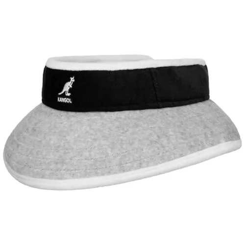 Kangol Beach Side Visor Sonnenvisor Sonnencap Damen/Herren - mit Schirm, Klettverschluss, Klettverschluss Sommer Frühling-Sommer - One Size grau