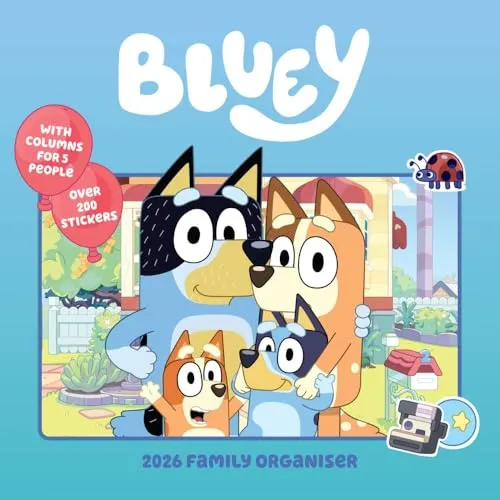 BLUEY 2026 FAMILY ORGANISER CALENDAR
