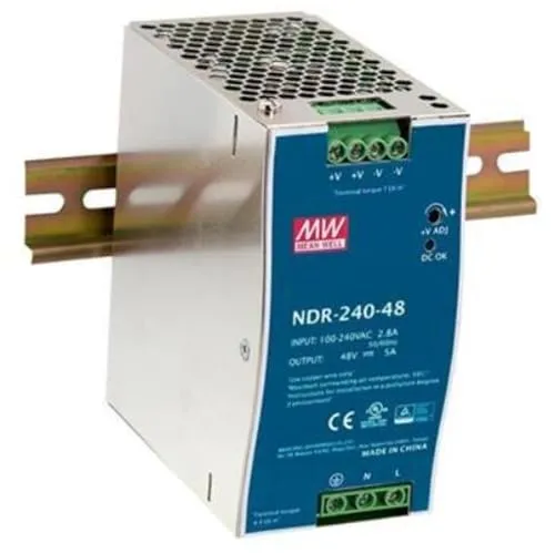 Meanwell AC/DC Schaltnetzteil für DIN-Schienenmontage 240W 24V NDR-240-24