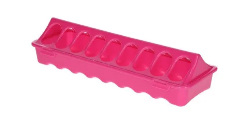 Kerbl Futterstation Kerbl Futtertrog für Küken Kunststoff rosa B 9,5
