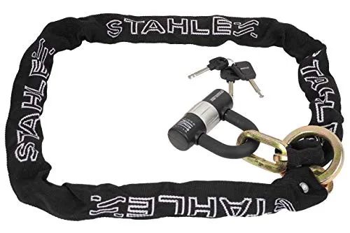 Stahlex Kettenschloss Motorradschloss | Kettenglied Dicke 10mm | 140cm | massiv 3,95kg | Niederländische Schtiftung ART3 Gütesiegel