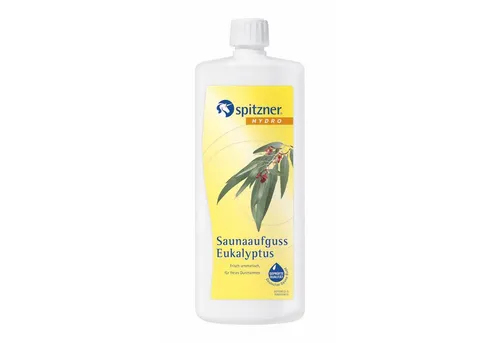 Spitzner Hydro-Saunaaufguss Eukalyptus 1 L - Sauna-Aufgüsse mit natürlichem Eukalyptus-Duft für ein anregendes und frisches Saunaerlebnis. Ideal zum Durchatmen und für ein gesundes Schwitzen.