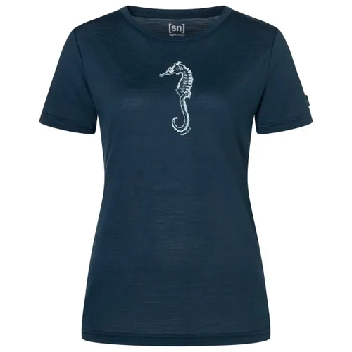 Super.Natural W SEA Horse Tee – Damen-Shirt mit Seepferdchen-Print