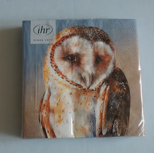 Servietten  EULE 1 Packung OVP Motivservietten IHR Tiere Vogel Vögel Kauz owl 20