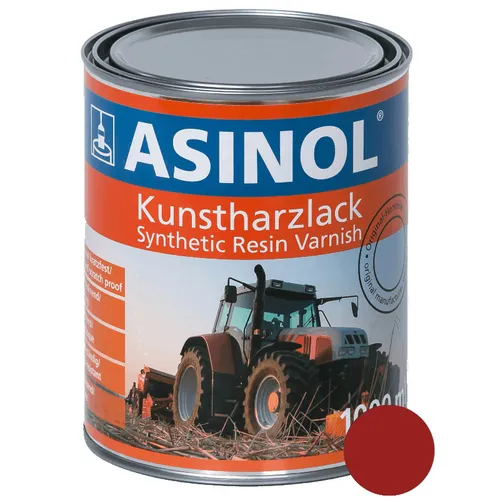 Kunstharzlack Lack Farbe Deutz Rot Alt 1000 ml 1 Liter ASINOL