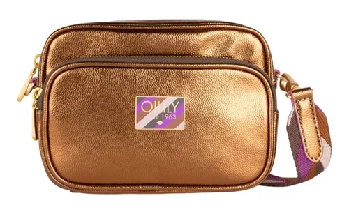 Oilily Smile Shoulder Bag - Modische Umhängetasche - Umhängetasche mit auffälligem 'Pink Glow'-Design, verstellbarem Schulterriemen und geräumigem Hauptfach für stilbewusste Frauen.