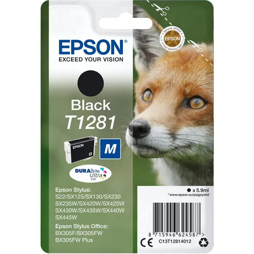 Epson Ink Cartr Durabrite Black (BK) (C13T12814022)