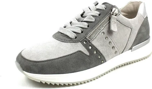 Gabor Sneaker 3.481.19 - Glamouröser Komfort für Damen - Sneaker aus softem Rauleder mit Glitzer-Details, ideal für sportive Lässigkeit und höchsten Tragekomfort. Wechselfußbett und atmungsaktiv, perfekt für jeden Anlass!