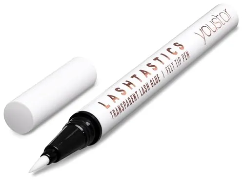 youstar LASHTASTICS Transparenter Wimpernkleber | Lash Glue, Ideal für einen natürlichen Look, wasserfest, schnell trocknend und einfach anzuwenden - vegan & tierversuchsfrei!
