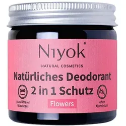 Niyok 2 in 1 anti-transpirante Deocreme - Flowers 40 ml von Niyok