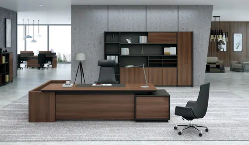 Bürotisch Eckschreibtisch L-Form Holz 280x200 cm - Moderner Eckschreibtisch aus Holz, ideal für effizientes Arbeiten. Mit großzügigen Maßen von 280x200 cm bietet er ausreichend Platz für Computer und Unterlagen.