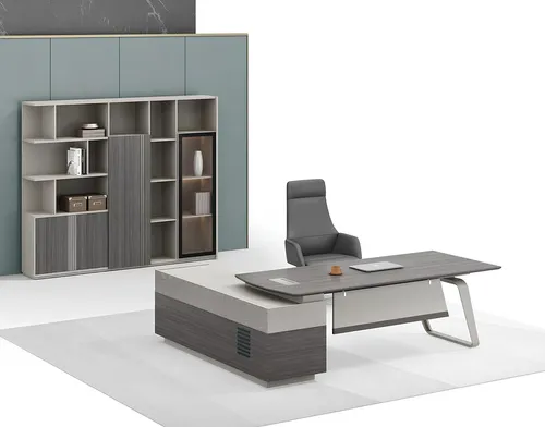 Vitrinenschrank mit Eckschreibtisch – Modernes Büromöbel Set - Stylisches Set für Ihr Arbeitszimmer: Der Vitrinenschrank und der Eckschreibtisch bieten viel Stauraum und schaffen eine moderne Atmosphäre. Ideal für ein ansprechendes Büroambiente.