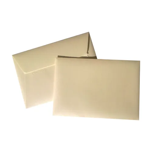 C6 Perlmutt Elfenbein Metallic Briefumschläge Pollen Clairefontaine 114x162mm 10