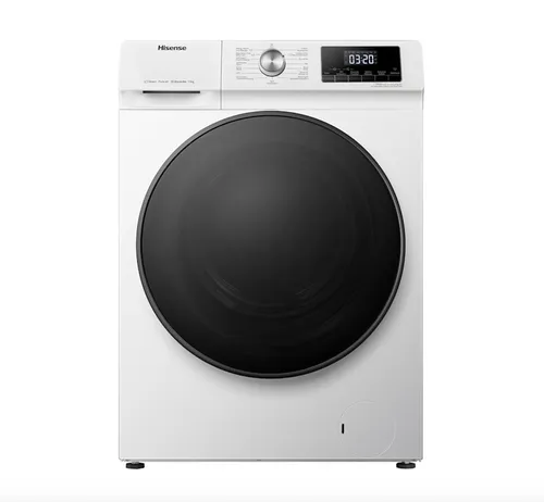 Hisense WFQA1014EVJM 10 kg Frontlader Waschmaschine - Waschmaschine mit 10 kg Fassungsvermögen, Inverter Motor für hohe Energieeffizienz und leisen Betrieb, ideal für Familien.