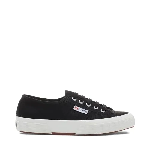 Superga Unisex-Erwachsene 2750-COTU Classic Schuhe, Black-F Avorio-ADK-SP, 43 EU - Klassische Sneakers aus robustem Textil mit Schnürung für optimalen Halt. Die rutschhemmende Laufsohle sorgt für sicheren Grip im Alltag.