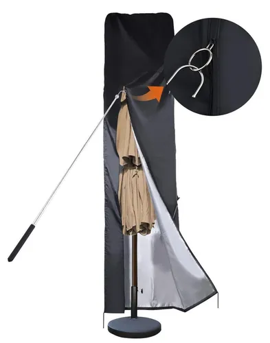 DOCEPERT Sonnenschirmabdeckung 420D Wasserdicht für Ampelschirm