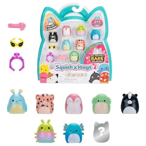 Jazwares Squishmallows - Squish-a-longs - Style 1 - 8 Figuren - Serie 3 (SQAL0026)