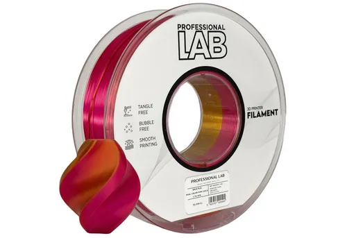 Prof. Lab Filament Silk PLA Filament Mehrfarbig 1KG 1.75mm, Rainbow Filament