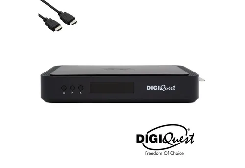 Tiv sat Combo Q80 4K Decoder Schwarz - Digitaler Satelliten-Receiver mit aktivierbarer Aufnahmefunktion, Full HD, schnelle Installation und Mediaplayer-Funktion