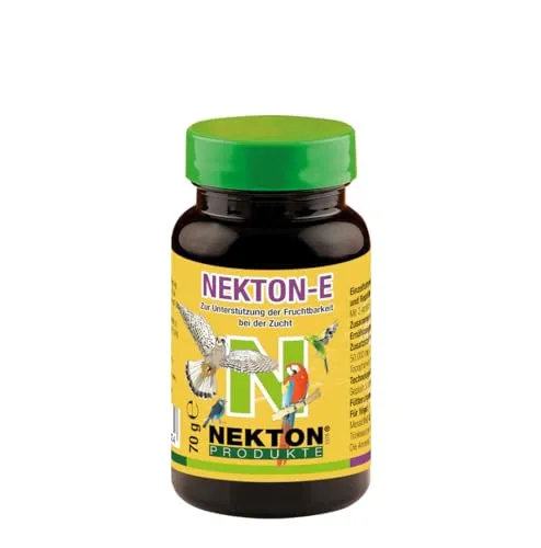 NEKTON-E | Vitamin-E-Präparat zur Zucht für Vögel und Reptilien | Made in Germany (70g)