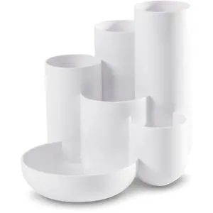 Han Stiftehalter 17480-12, Campus, Kunststoff, 5 Fächer, weiß