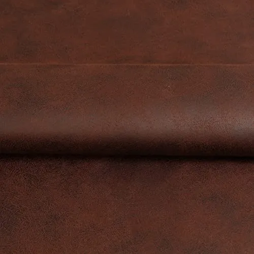 Stoff Meterware Milana Kunstleder Möbelbezugsstoff - 1 Meter, Eckbank, Stuhl, Stuhlkissen, Sofa, Couch, Polster, Deko (Braun)