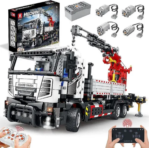 Reobrix Konstruktionsspielsteine 22011 – Ferngesteuerter LKW - Klemmbausteine mit 2328 Teilen, fördert kreatives Denken und bietet realistische Bewegungen. Perfekt für Kinder, die Spaß am Bauen und Spielen haben!