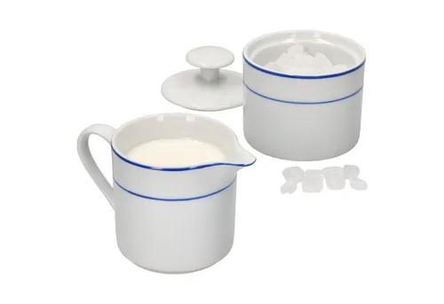 MamboCat Milch- und Zuckerset 2tlg Set Basic Blue Snap Milchkännchen & Zuckerdose - 090475 090468