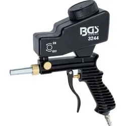 BGS Druckluft Sandstrahlpistole 3244 - Effizientes Sandstrahlen - Tacker für präzise Sandstrahlarbeiten, leichtes Gewicht von nur 620 g und hoher Luftverbrauch für schnelle Ergebnisse.
