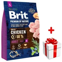BRIT Premium By Nature Adult S 3kg + Überraschung für den Hund