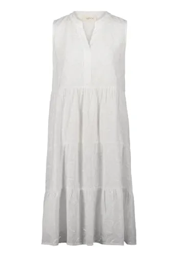 Cartoon Damen Spitzenkleid mit Lochmuster 34, Weiß von Cartoon