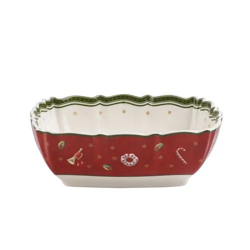 VILLEROY & BOCH Toy's Delight Servierschale - 3877 - - Moderne Porzellan-Schüssel für festliche Anlässe, perfekt zur Weihnachtsdekoration und für die stilvolle Präsentation von Speisen.
