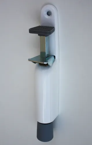 Türfeststeller KWS 1032.72 weiss für Türen bis 40 kg, 30 mm Hub zum Anschrauben