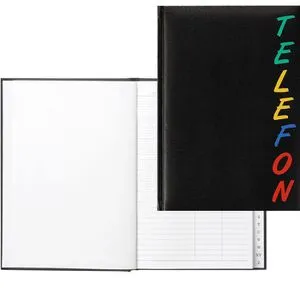 Herlitz Telefonbuch 22376, A5, Register A - Z, schwarz von herlitz
