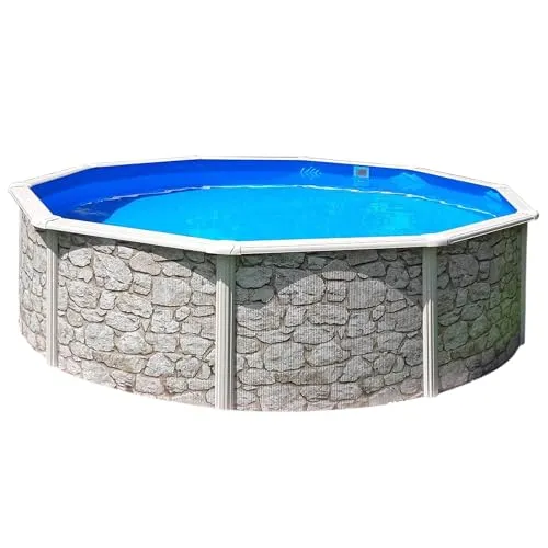 Waterman Rundpool Stahlwandpool Classic - Wählbare Größe, 120cm tief - Swimmingpools - Hochwertiger, langlebiger Stahlwandpool mit UV-stabiler Folie, ideal für DIY-Projekte und entspannende Sommertage.