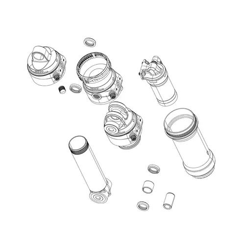 Rockshox Spare Rear Shock Volume Reducer Kit (Includes Small And Large Token) Si