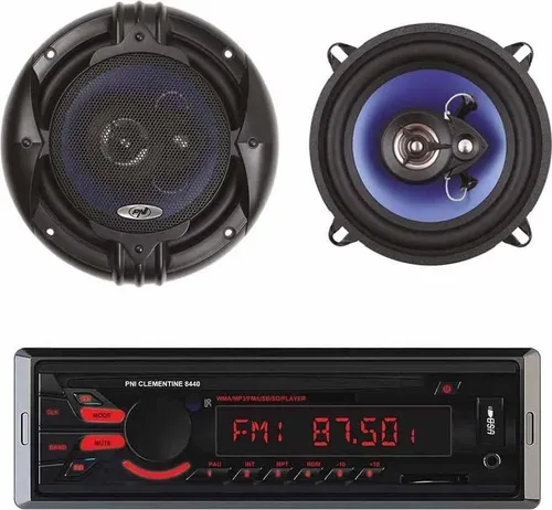 Pni 8440 45w Hifi500 Radio Mit Koaxiallautsprechern Schwarz  Schwarz One Size