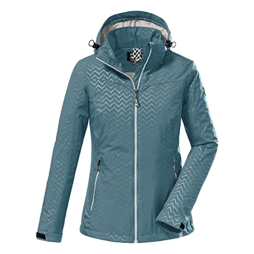 killtec Damen Softshelljacke mit abzippbarer Kapuze KOS 176 WMN SFTSHLL JCKT, aqua, 42, 38390-000