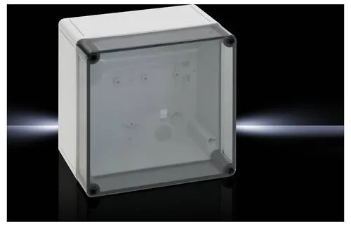 Rittal PK 9518.100 PK GEHAEUSE M TRANSP DECKEL - PK Polycarbonat-Gehäuse, IP66 Schutzart, ideal für die sichere Wandmontage in anspruchsvollen Umgebungen.