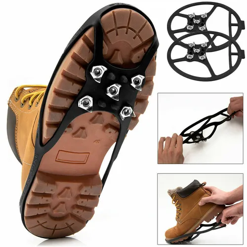 Spikes Schuhe Eiskrallen Schuhspikes Schuhkrallen Eis Schuhketten 40-44