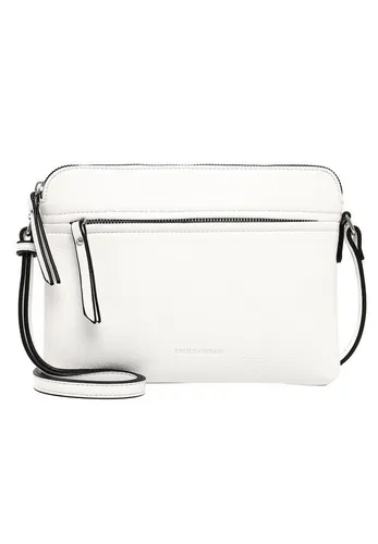 EMILY & NOAH Umhängetasche E&N Emma - Stylisch und Praktisch - Umhängetasche aus hochwertigem Synthetik in elegantem Weiß, mit sicherem Reißverschluss und verstellbarem Schulterriemen - ideal für den Alltag.