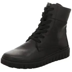Semler Damen Stiefeletten schwarz - Wanderschuhe mit warmem Innenfutter und langlebigem Echtleder, ideal für den täglichen Gebrauch. Das Wechselfußbett ermöglicht individuelle Anpassung für maximalen Komfort.