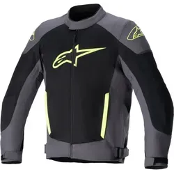 Alpinestars T-SP X Superair Motorrad Textiljacke 3XL schwarz-grau-gelb - Hochwertige Motorradjacke mit Mesh-Einsätzen für beste Belüftung. Bereit für das Tech-Air® 5 Airbag System, bietet sie optimalen Schutz und Komfort beim Fahren.