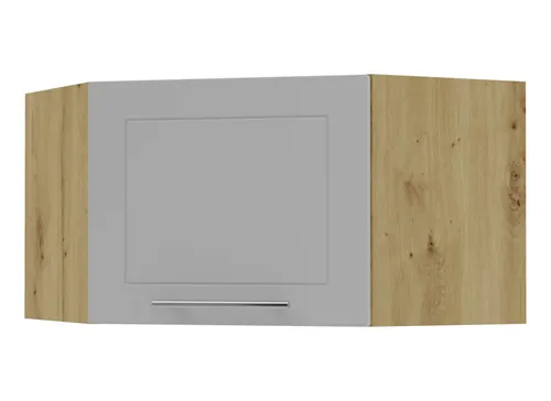 Feldmann-Wohnen Eckhängeschrank, Grau, Eiche Artisan